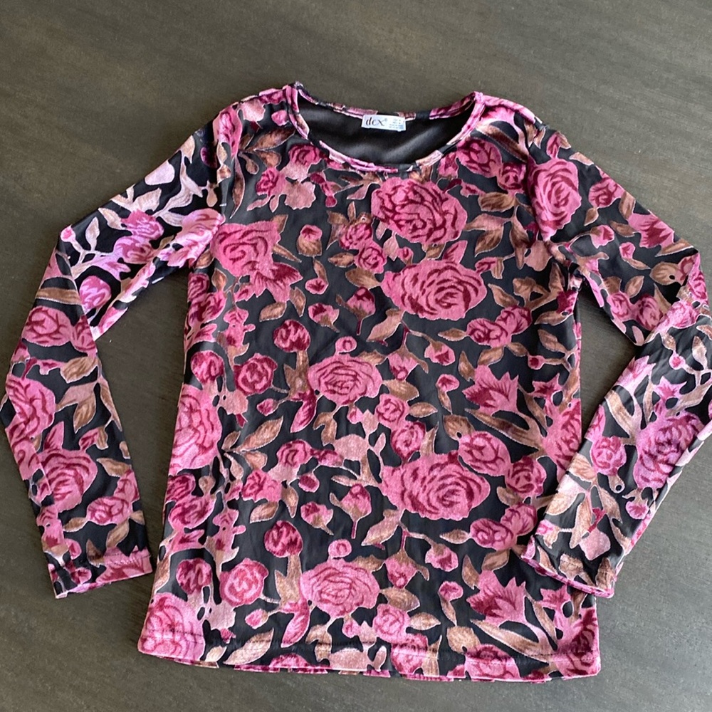 Dex youth floral top